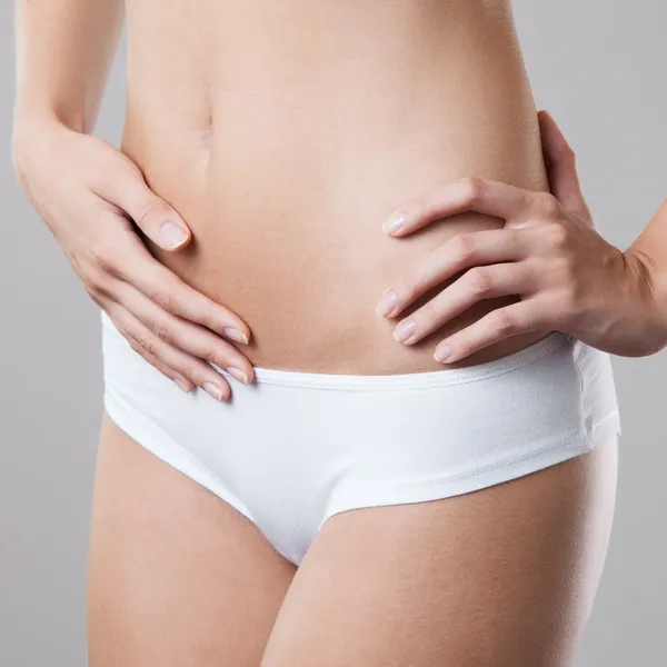 Cuerpo perfecto de mujer delgada. Concepto de dieta — Foto de Stock