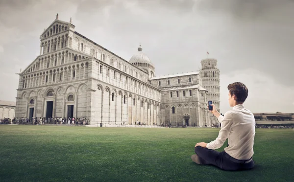 Fotografiando el Duomo de Pisa — Foto de Stock