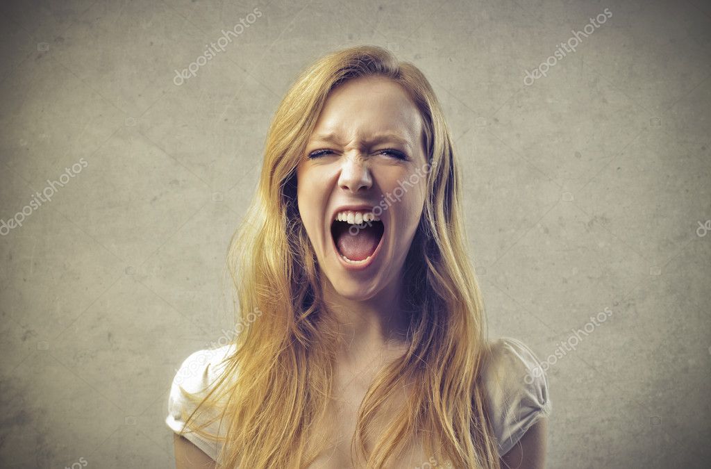 Screaming amateur doctor long hair
