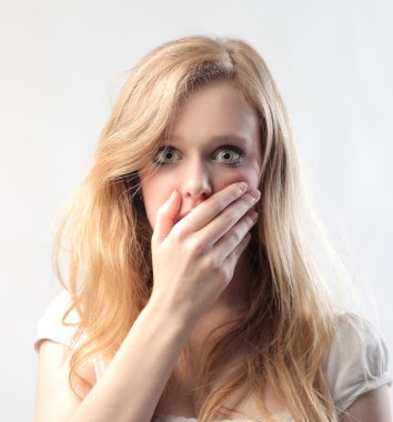 Genç sarışın güzellik hayran