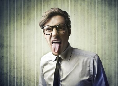 Sticking Out the Tongue clipart