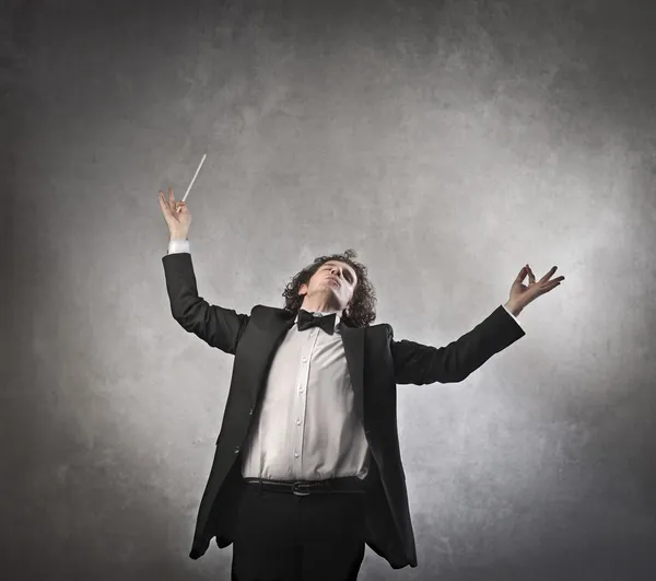 Vigorously Conducting — Stock Photo, Image