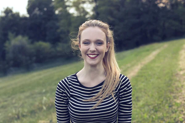 Smiling Blonde Girl — Stock Photo, Image