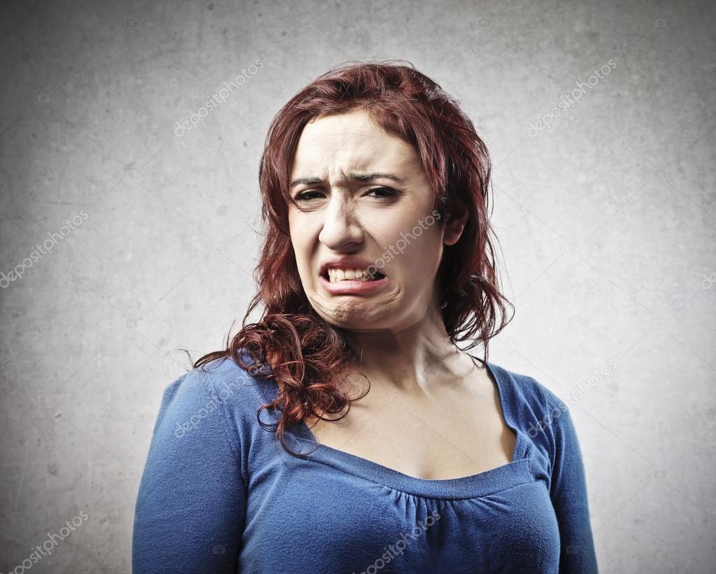 Disgusted Young Woman Stock Photo by ©olly18 13956392