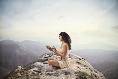 Reading on a Mountain