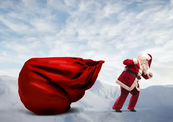 Санта-Клаус представляет — стоковое фото