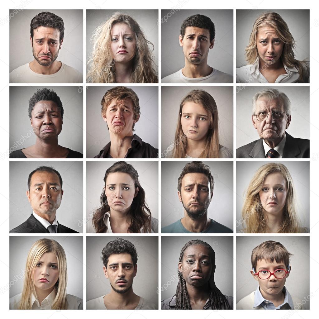 Imágenes De Caras De Personas Tristes