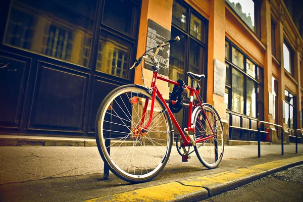 Red bike — Stock Photo, Image