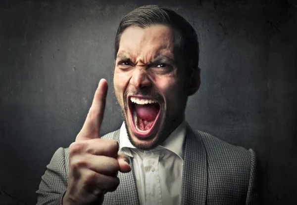 Man screaming — Stock Photo, Image