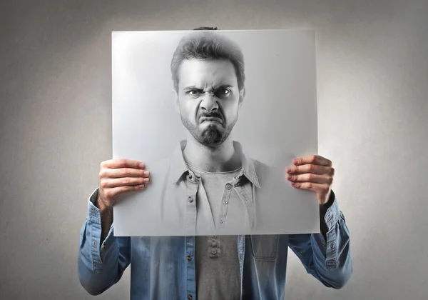 Man draw on a paper — Stock Photo, Image