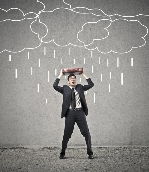 Hombre de negocios asustado — Foto de Stock