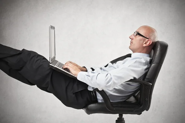 Businessman relaxing — Stock Photo, Image