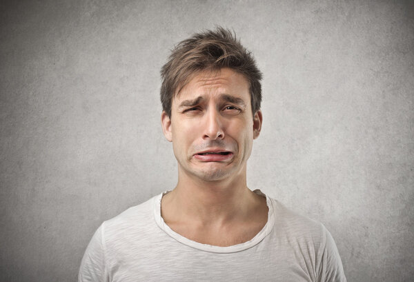 Desperate young man desperate