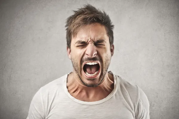 Screaming man — Stock Photo, Image