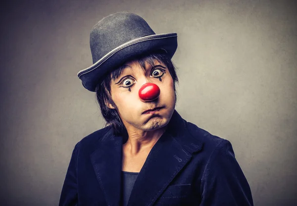 Amazed clown — Stock Photo, Image