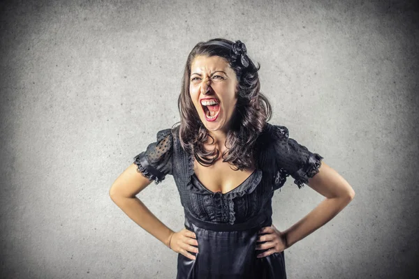 Angry disappointed woman — Stock Photo, Image