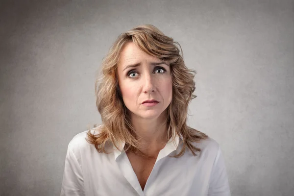 Disappointed sad woman — Stock Photo, Image