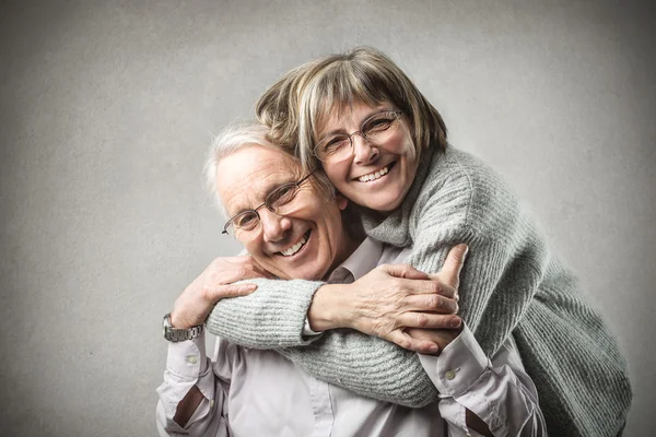 Glückliche Frau und Mann — Stockfoto