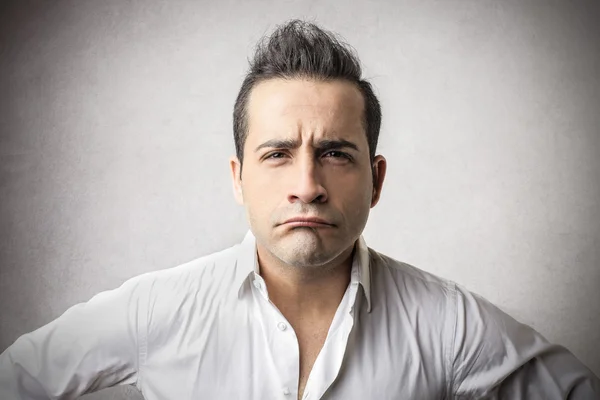 Grumpy businessman — Stock Photo, Image