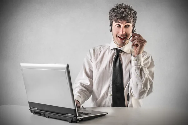 Geschäftsmann bei der Arbeit — Stockfoto