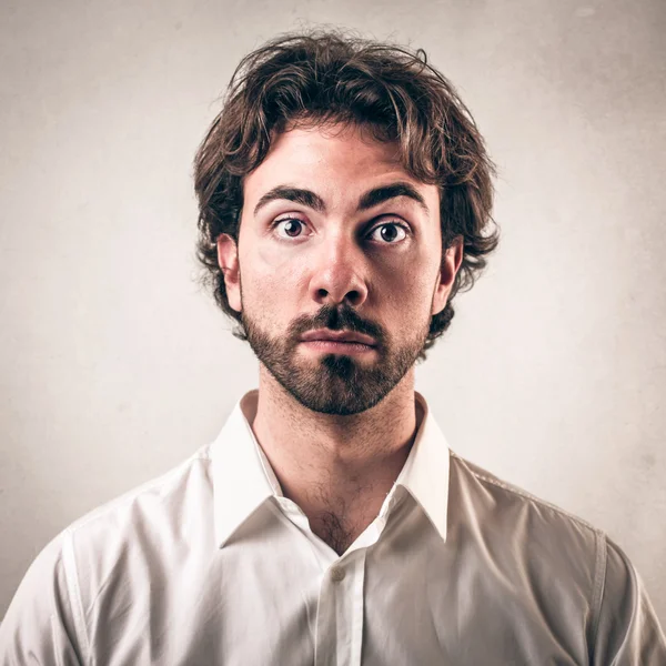 Man with no expression — Stock Photo, Image