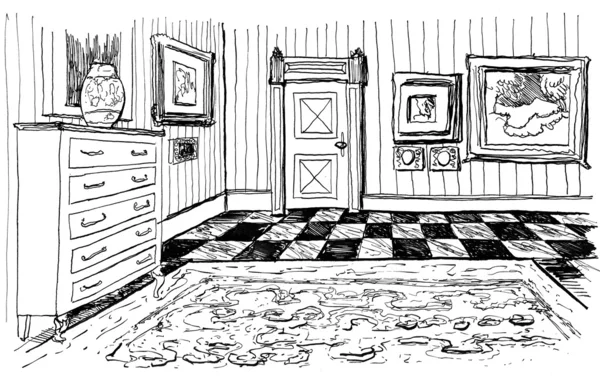 Drawn room — Stock Photo, Image