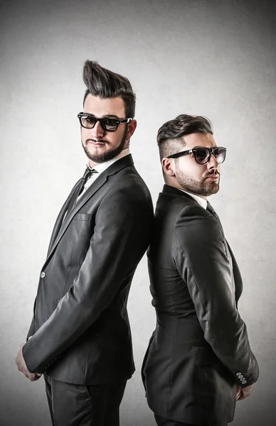 Brothers wearing a suits — Stock Photo, Image