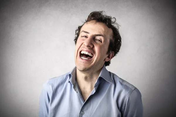 Businessman laughing — Stock Photo, Image