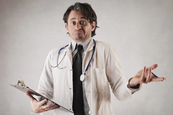 Doubtful doctor — Stock Photo, Image