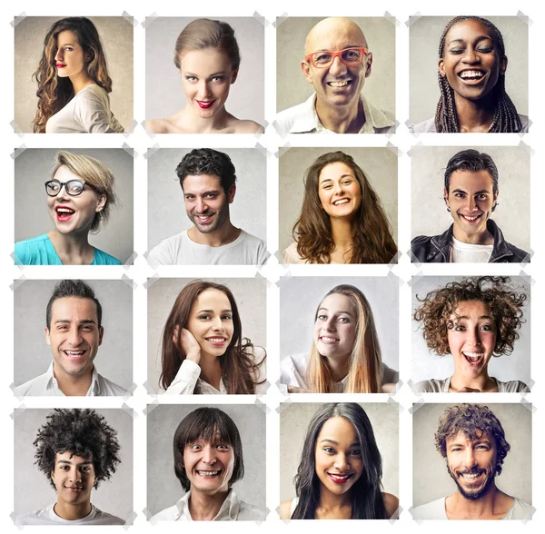 Gelukkige mannen en vrouwen — Stockfoto