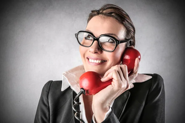 Expressive businesswoman — Stock Photo, Image