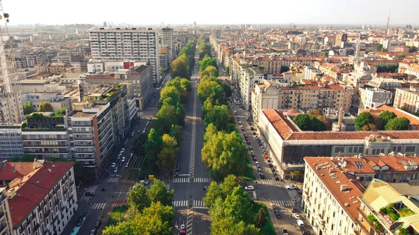 Vista Corso Sempione Milano — Foto Stock