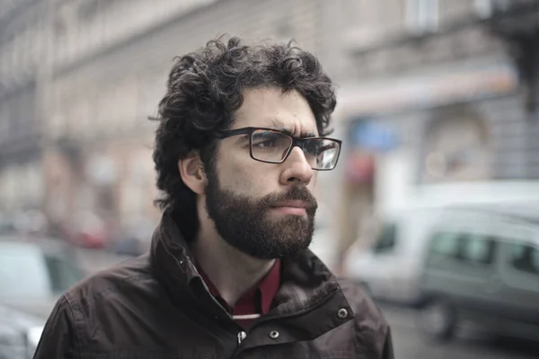 Portrait Young Man Street — Stock Photo, Image