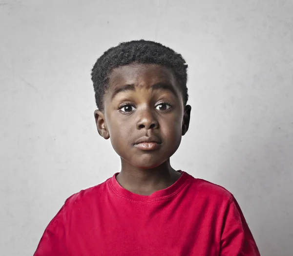 Porträt Eines Schönen Schwarzen Kindes — Stockfoto