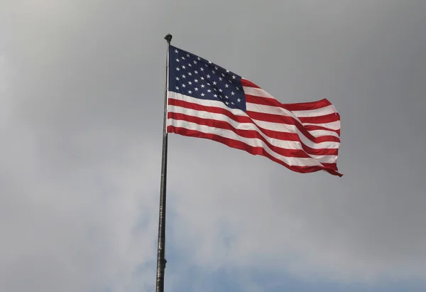 American Flag Clouds Background — Stock Photo, Image