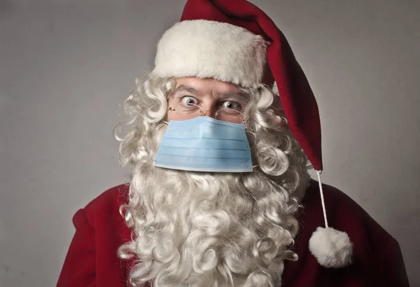 Portrét Santa Clause Maskou — Stock fotografie