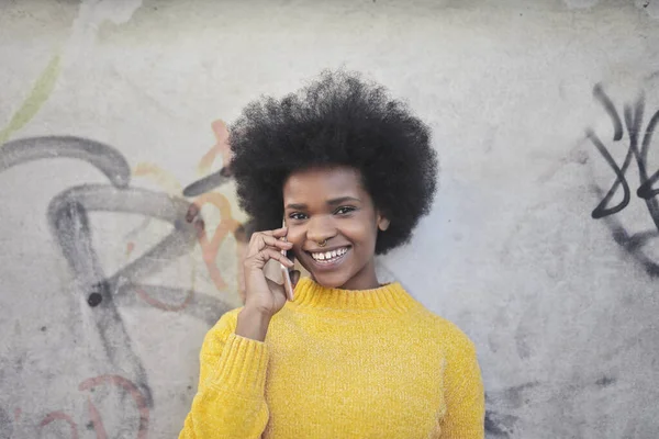 Jovem Telefone — Fotografia de Stock