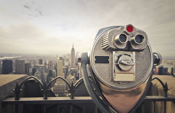 Spyglass Auf New York City — Stockfoto