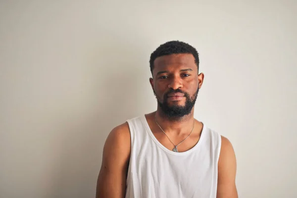 Portrait Young Man Tanktop — Stock Photo, Image