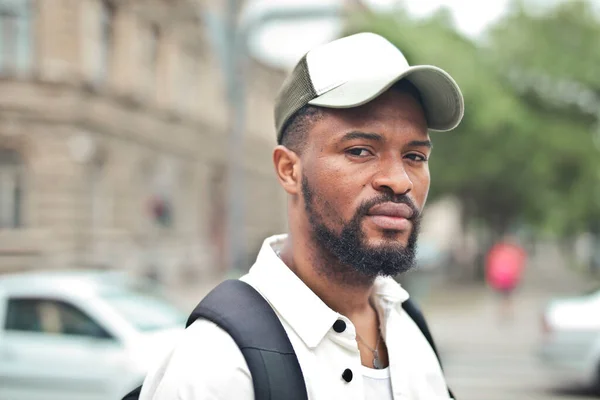 Portrait Young Man Street — Stock Photo, Image