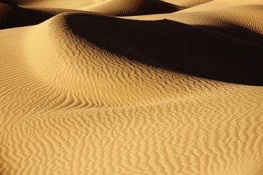 Sahara desert sand dunes. clipart