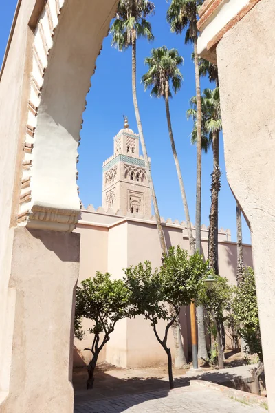 Koutoubia-moskén i Marrakech. — Stockfoto