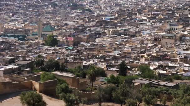 View Old Town Fez Fes Fes Bali Fes Jdid Morocco — Vídeo de stock