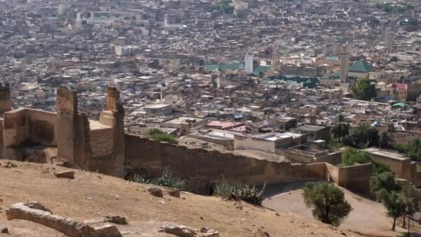 View Old Town Fez Fes Fes Bali Fes Jdid Morocco — Wideo stockowe