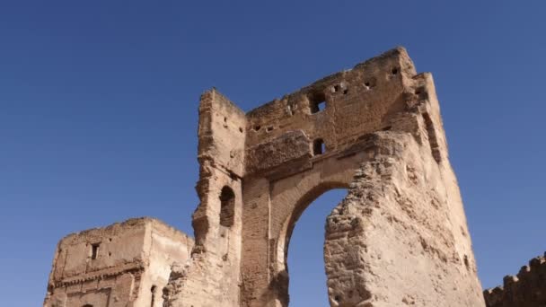 Marinid Tombs Merenid Overlooking Medina Fez Fes Morocco Landmark Important — ストック動画
