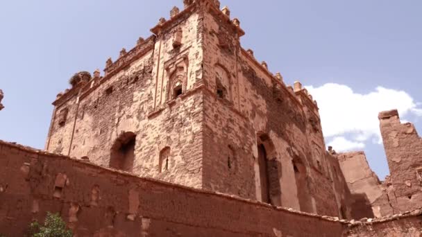 Old Architecture Kasbah High Atlas Mountains Morocco Footage — Stockvideo