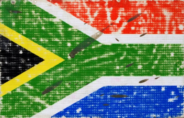 Grungy Bandera de Sudáfrica — Foto de Stock