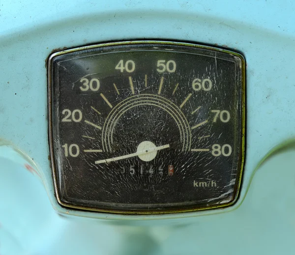 Μπλε σκούτερ ταχύμετρο — Φωτογραφία Αρχείου