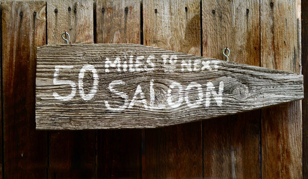 Rustic Saloon Sign