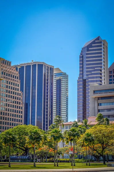 Financiën district van honolulu — Stockfoto